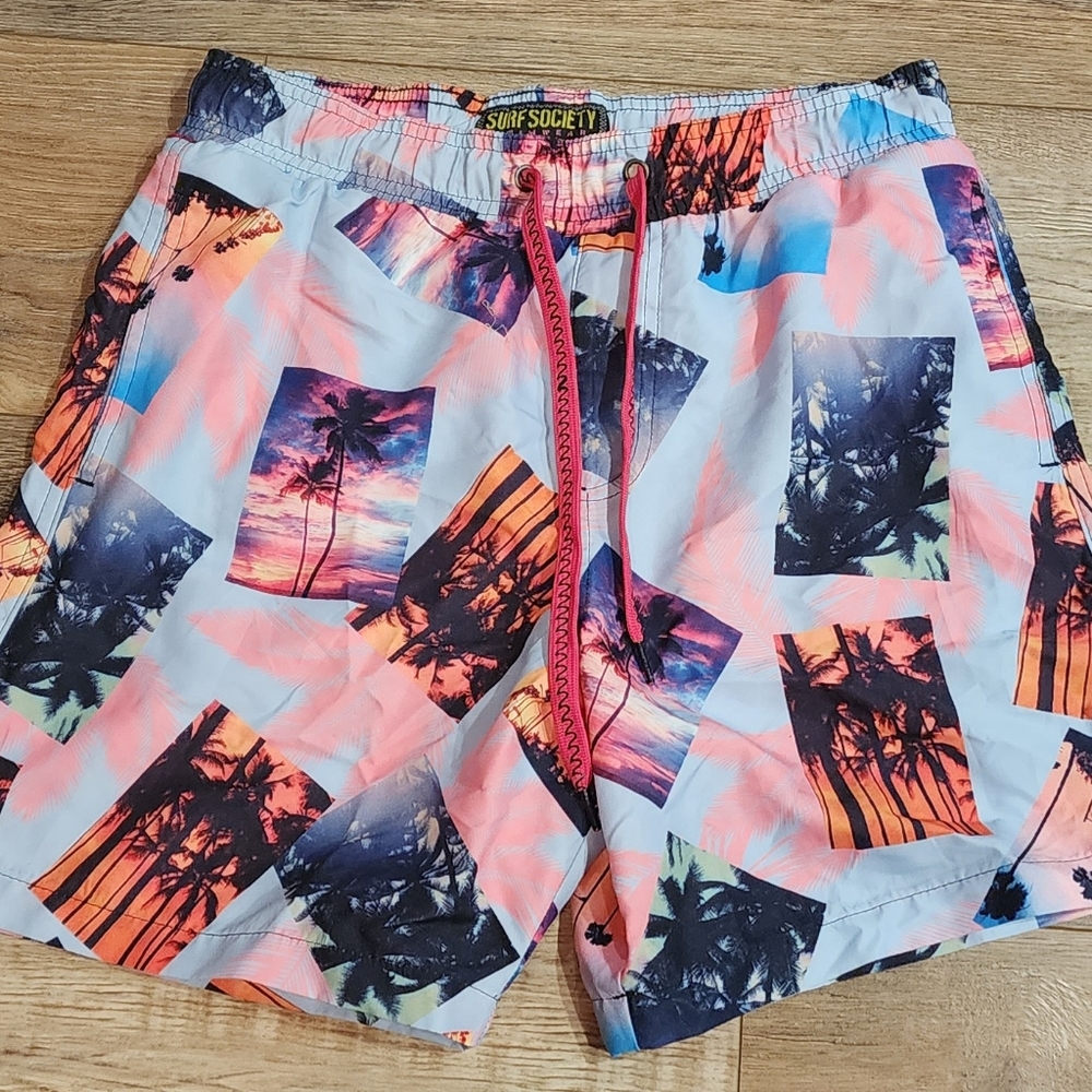 Surf Society medium men's swim Trunks